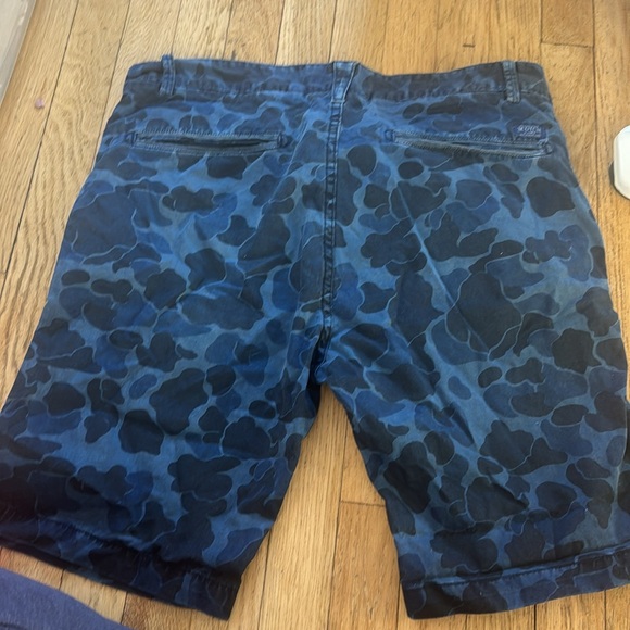 Scotch and soda size 33 men’s camo shorts blue - Picture 5 of 6